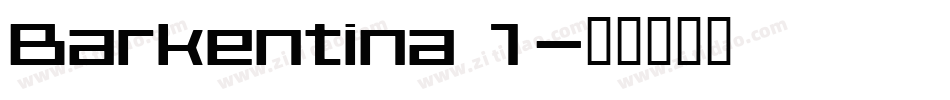Barkentina 1字体转换